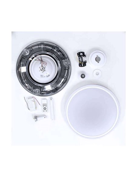 Ventilador de Techo LED aspas plegables MOSS Blanco 72W 7920Lm CCT Dim