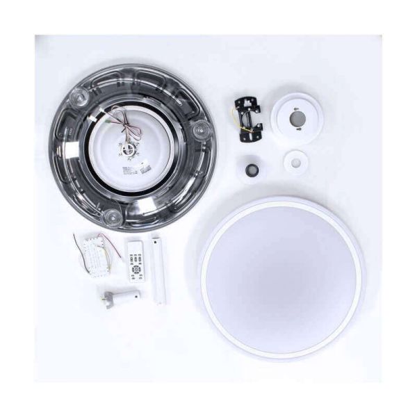 Ventilador de Teto LED com lâminas dobráveis MOSS Branco 72W 7920Lm CCT Dim