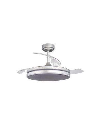 Ventilador LED aspas plegables MOSS Gris 72W 7920Lm CCT Dim