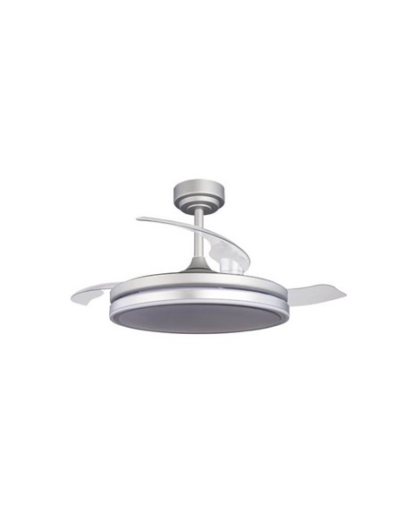 Ventilador LED aspas plegables MOSS Gris 72W 7920Lm CCT Dim