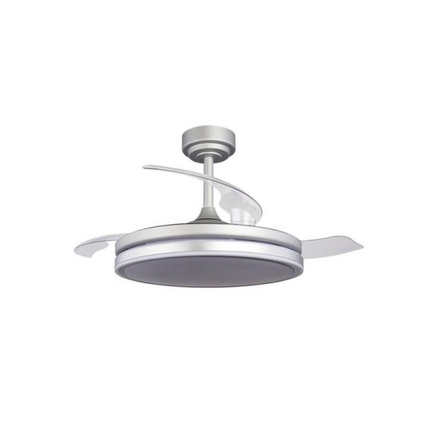 Ventilateur LED à pales repliables MOSS Gris 72W 7920Lm CCT Dim