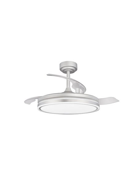 Ventilador LED aspas plegables MOSS Gris 72W 7920Lm CCT Dim