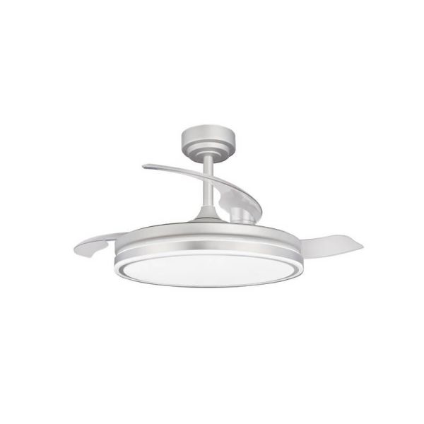 Ventilador LED aspas plegables MOSS Gris 72W 7920Lm CCT Dim