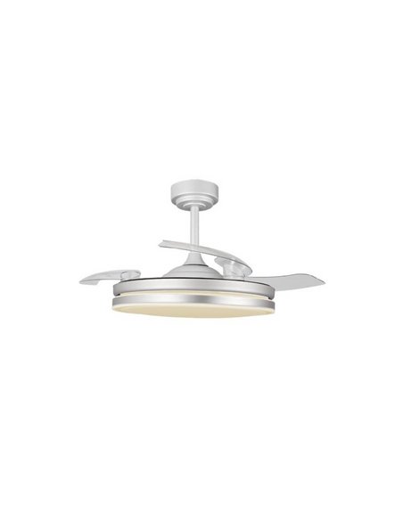 Ventilador LED aspas plegables MOSS Gris 72W 7920Lm CCT Dim