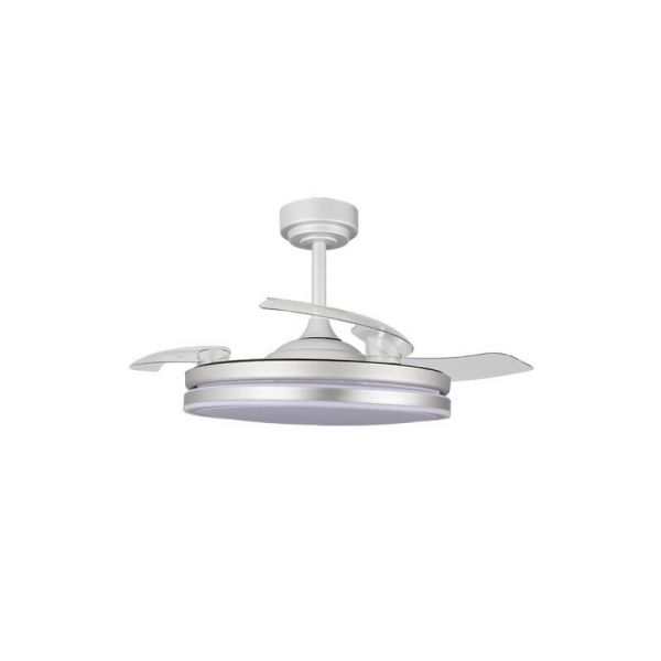 Ventilador LED aspas plegables MOSS Gris 72W 7920Lm CCT Dim