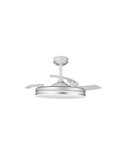 Ventilador LED com pás dobráveis MOSS Cinza 72W 7920Lm CCT Dim