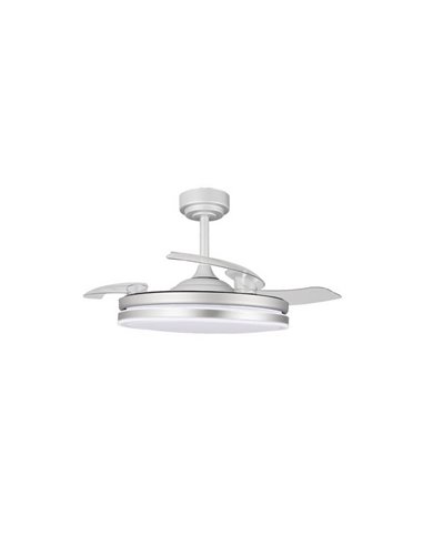 Ventilador LED aspas plegables MOSS Gris 72W 7920Lm CCT Dim