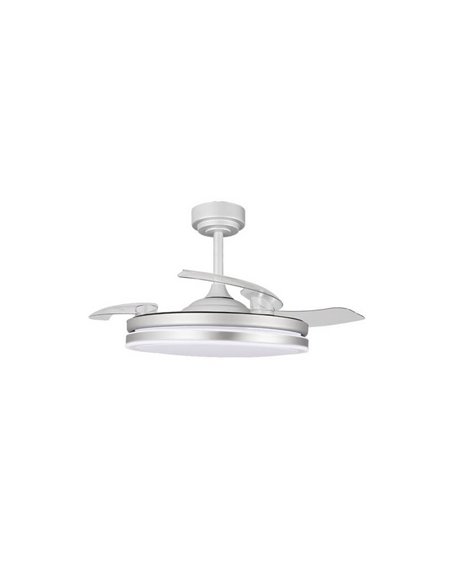 Ventilador LED aspas plegables MOSS Gris 72W 7920Lm CCT Dim