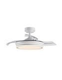 Ventilador de Techo LED aspas plegables MOSS Mini Blanco 46W 5520Lm CCT Dim