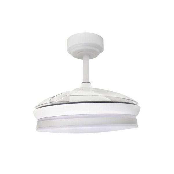 Ventilador de Techo LED aspas plegables MOSS Mini Blanco 46W 5520Lm CCT Dim