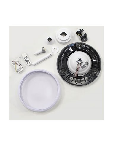 Ventilador de Teto LED com lâminas dobráveis MOSS Mini Branco 46W 5520Lm CCT Dim