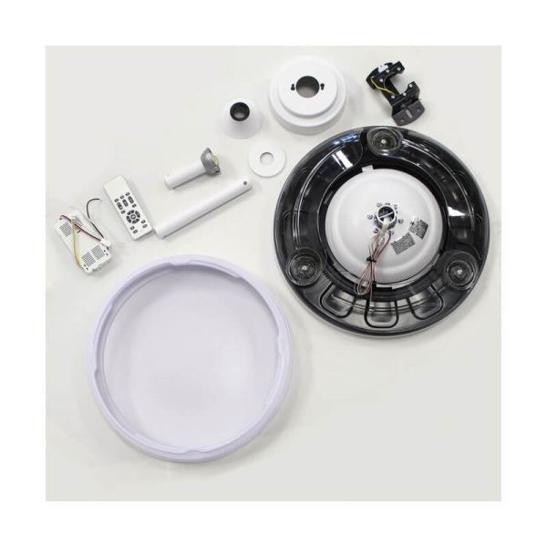 Ventilateur de Plafond LED à pales repliables MOSS Mini Blanc 46W 5520Lm CCT Dim