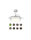 Ventilador de Techo LED aspas plegables MOSS Mini Gris 46W 5520Lm CCT Dim