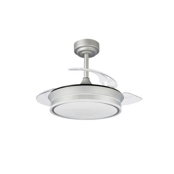 Ventilador de Techo LED aspas plegables MOSS Mini Gris 46W 5520Lm CCT Dim