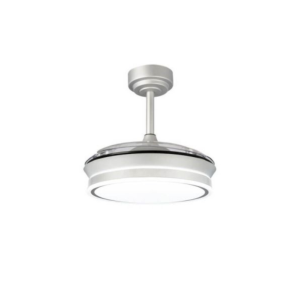 Ventilateur de Plafond LED à pales repliables MOSS Mini Gris 46W 5520Lm CCT Dim