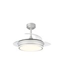 Ventilador de Techo LED aspas plegables MOSS Mini Gris 46W 5520Lm CCT Dim