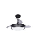Ventilador de Techo LED aspas plegables MOSS Mini Negro 46W 5520Lm CCT Dim
