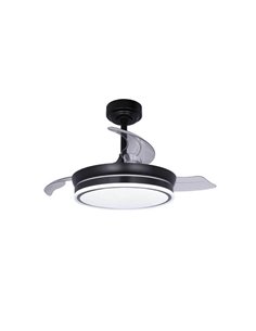 Ventilador de Techo LED aspas plegables MOSS Mini Negro 46W 5520Lm CCT Dim 2