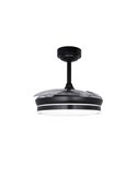 Ventilateur de Plafond LED à pales repliables MOSS Mini Noir 46W 5520Lm CCT Dim