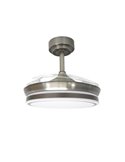 Ventilateur de Plafond LED à pales repliables MOSS Mini Nickel 46W 5520Lm CCT Dim