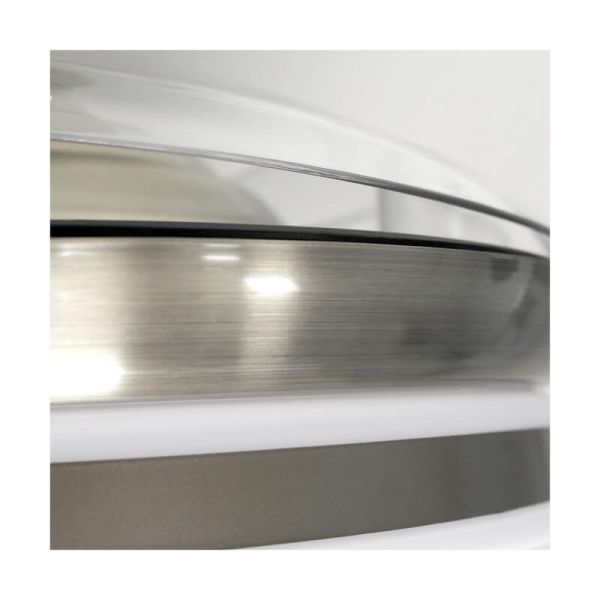 Ventilador de teto LED com lâminas dobráveis MOSS Mini Níquel 46W 5520Lm CCT Dim