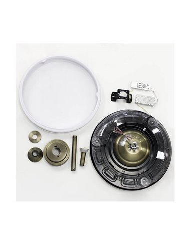 Ventilateur de Plafond LED à pales repliables MOSS Nickel 72W 7920Lm CCT Dim