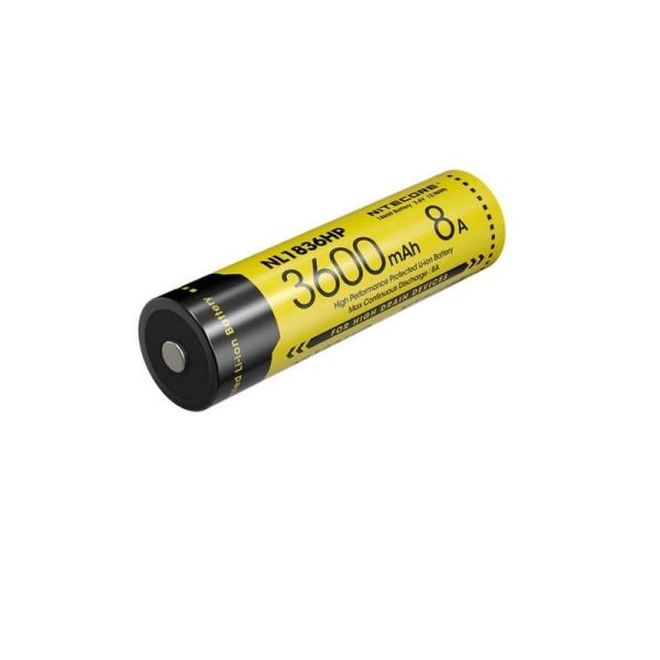 Batería Nitecore NL1836HP 3600mAh Recargable | LeonLEDs