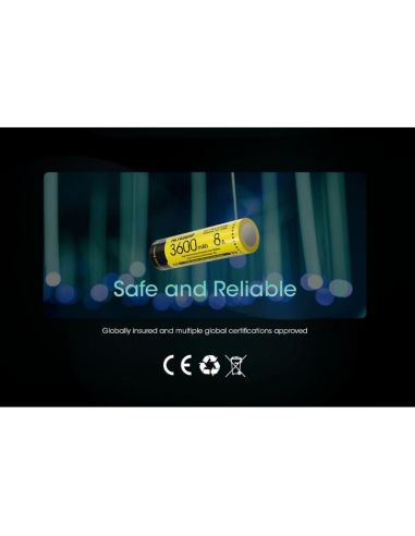 Batería Nitecore NL1836HP 3600mAh Recargable | LeonLEDs