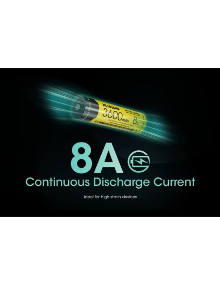 Batterie rechargeable Nitecore NL1836HP 3600mAh | LéonLED