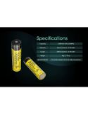 Batería Nitecore NL1836HP 3600mAh Recargable | LeonLEDs