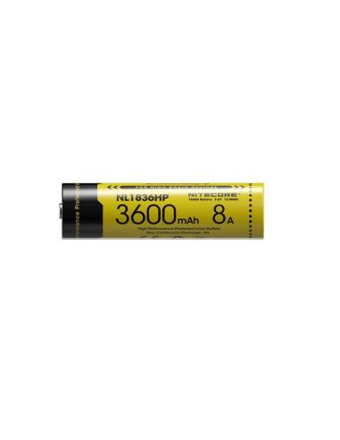 Bateria recarregável Nitecore NL1836HP 3600mAh | LeonLEDs