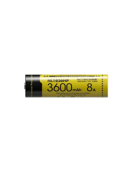 Batería Nitecore NL1836HP 3600mAh Recargable | LeonLEDs