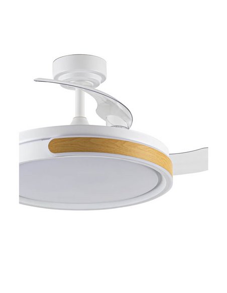 Ventilador de teto LED com lâminas dobráveis MOVIC 72W 7920Lm CCT