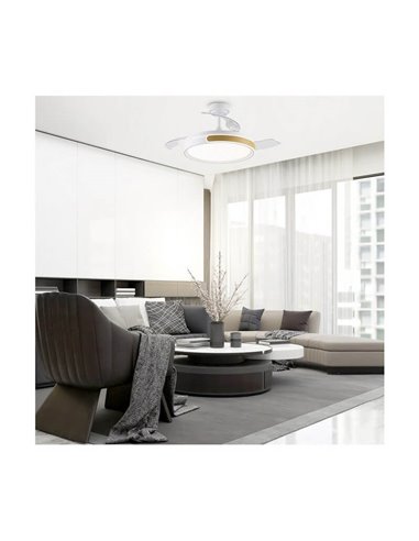 Ventilador de Techo LED aspas plegables MOVIC 72W 7920Lm CCT