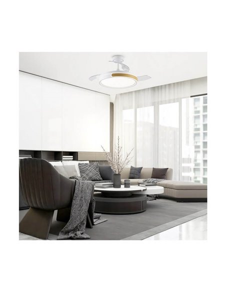 Ventilador de Techo LED aspas plegables MOVIC 72W 7920Lm CCT