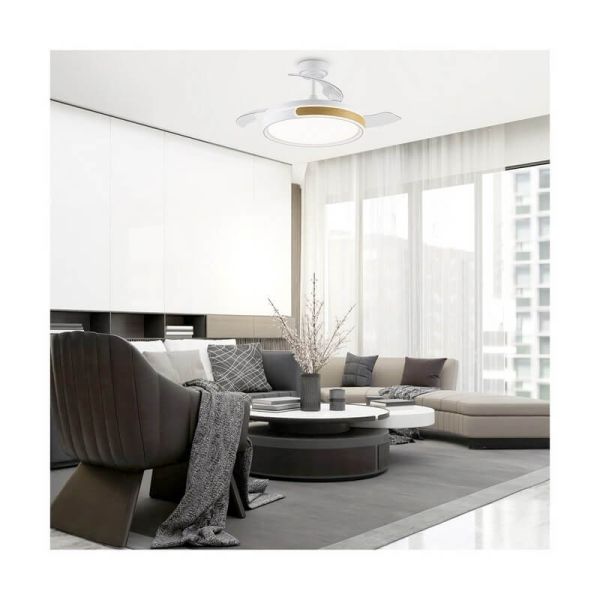 Ventilateur de plafond LED à pales repliables MOVIC 72W 7920Lm CCT