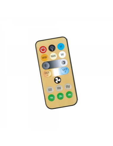 Ventilador de teto E27 NIKIYA de 6 pás projetado para quartos infantis Branco 18W 2000Lm CCT