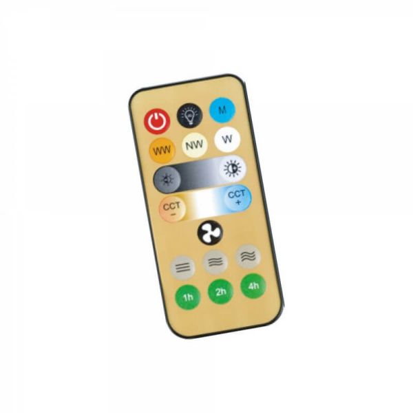 Ventilador de teto E27 NIKIYA de 6 pás projetado para quartos infantis Branco 18W 2000Lm CCT