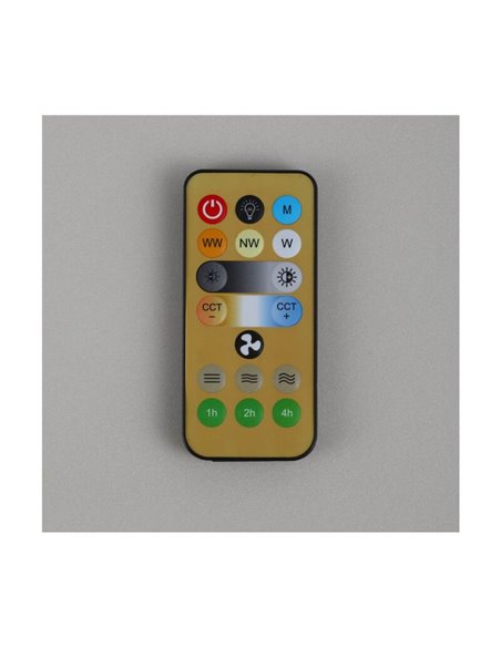 Ventilador de techo E27 NIKIYA 6 aspas diseñado para habitaciones infantiles multicolor 18W 2000Lm CCT