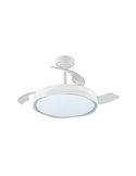 Ventilador de Techo LED aspas retráctiles OKU Blanco 72W 7920Lm CCT