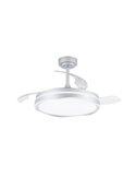 Ventilador de teto LED com lâminas retráteis OKU Prata 72W 7920Lm CCT