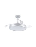 Ventilador de Techo LED aspas retráctiles OKU Plata 72W 7920Lm CCT