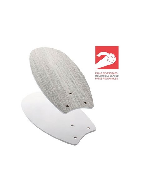 Ventilador de techo ORION madera contrachapado AC, con cuerdas suspendidas blanco-ceniza 1xE27