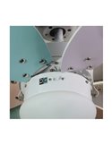 Ventilador de techo ORION madera contrachapado AC, con cuerdas suspendidas multicolor 1xE27
