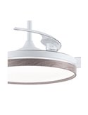 Ventilador de Techo LED con aspas plegables PANAM Ceniza 72W 7920Lm CCT