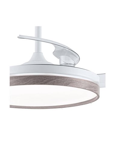 Ventilador de Techo LED con aspas plegables PANAM Ceniza 72W 7920Lm CCT