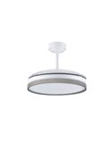Ventilador de teto LED com lâminas dobráveis PANAM Cinza 72W 7920Lm CCT