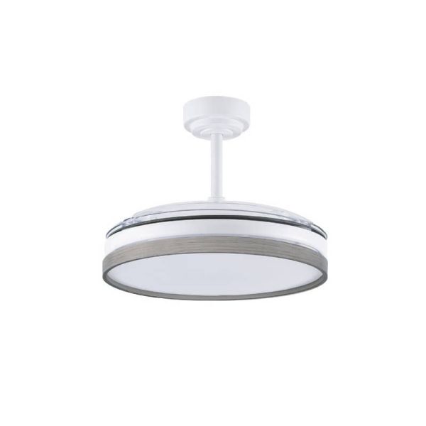 Ventilador de Techo LED con aspas plegables PANAM Ceniza 72W 7920Lm CCT