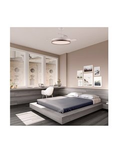 Ventilador de Techo LED con aspas plegables PANAM Ceniza 72W 7920Lm CCT 2