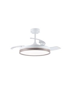 Ventilador de Techo LED con aspas plegables PANAM Ceniza 72W 7920Lm CCT